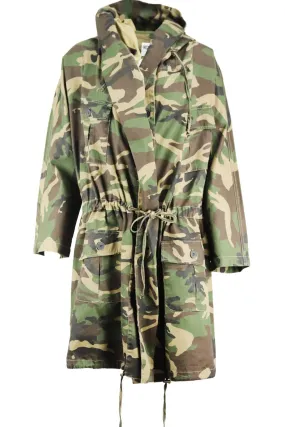 NSF camouflage print cotton coat size medium.