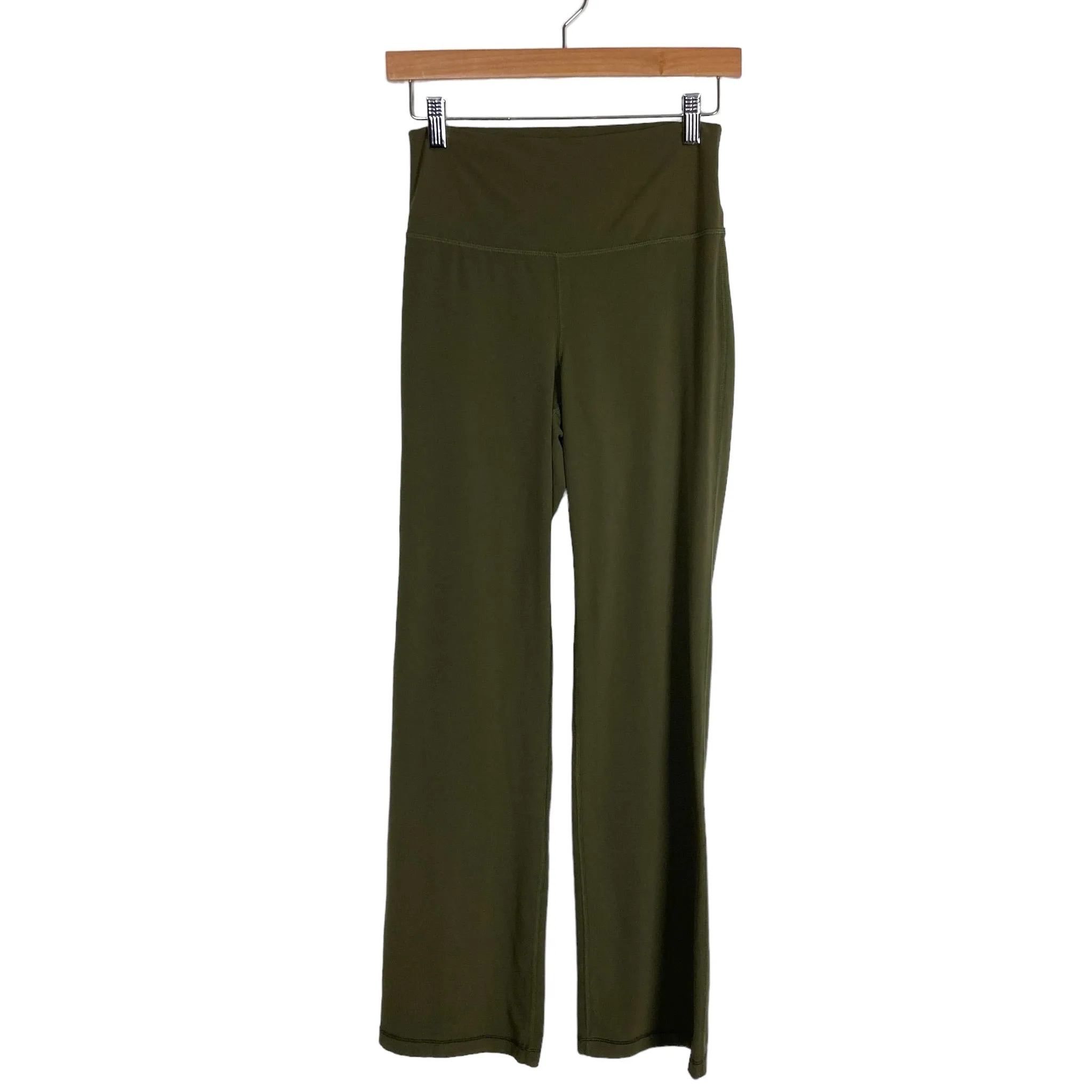 Olive Atmosphere Bootcut Leggings in Size M with a 29-Inch Inseam