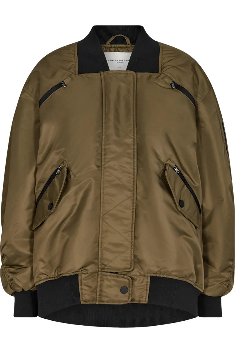 Olive Bomber Jacket from Copenhagen Muse - Shop Now.