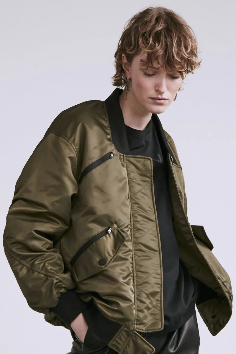 Olive Bomber Jacket from Copenhagen Muse - Shop Now.