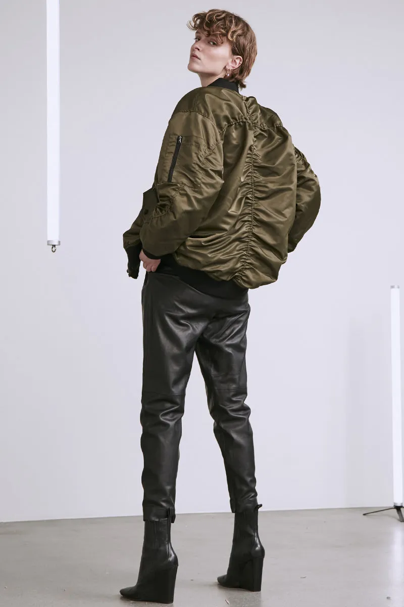 Olive Bomber Jacket from Copenhagen Muse - Shop Now.