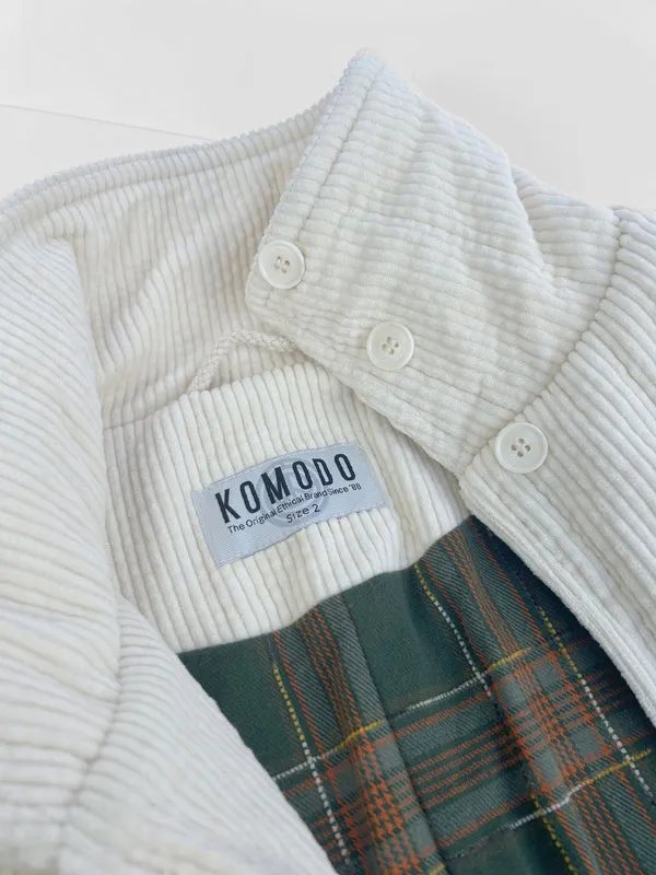 Organic Corduroy Coat - Winter White