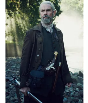 Outlander Season 6 Duncan Lacroix Suede Coat