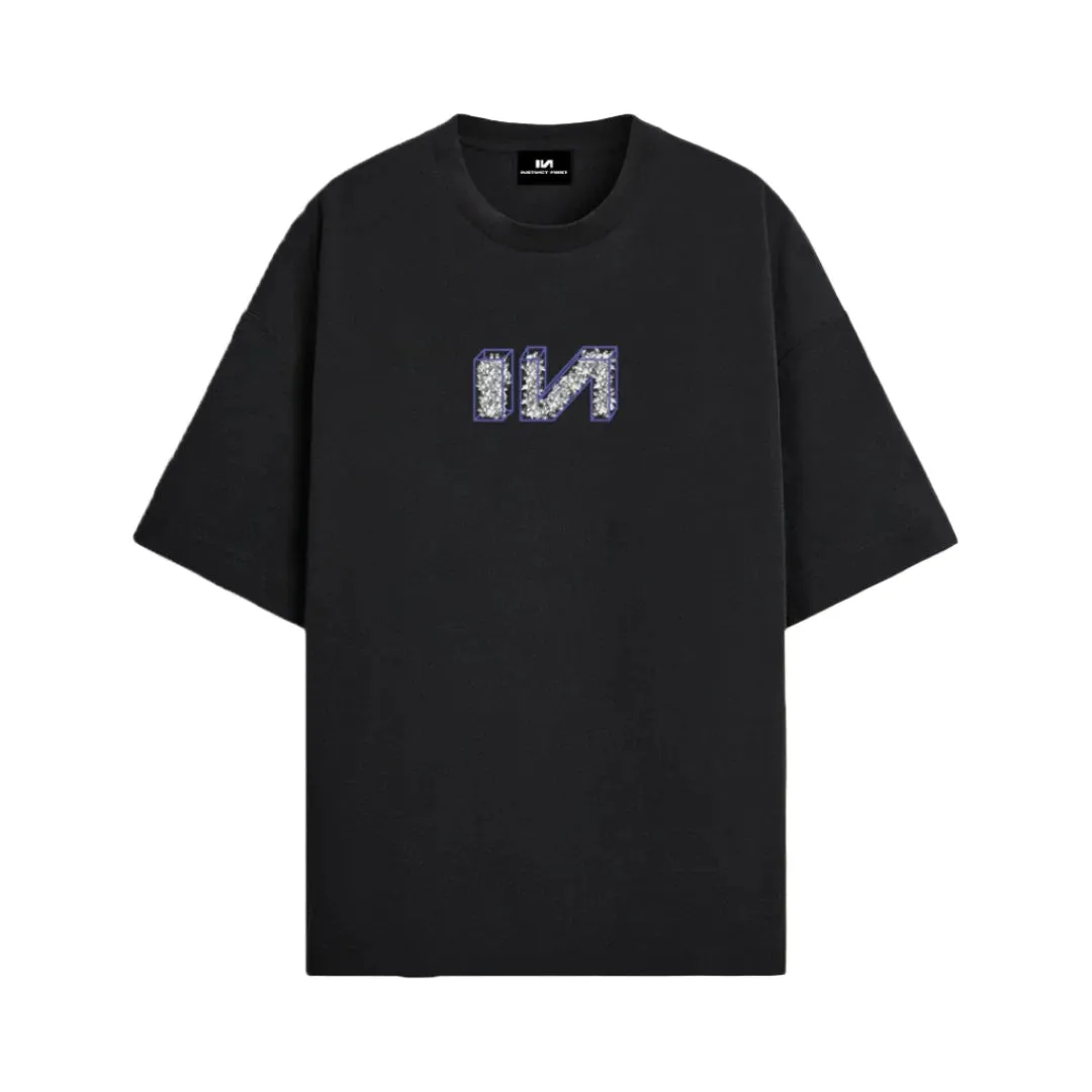 Oversized Black Bee Tee Shirt