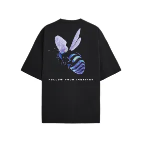 Oversized Black Bee Tee Shirt