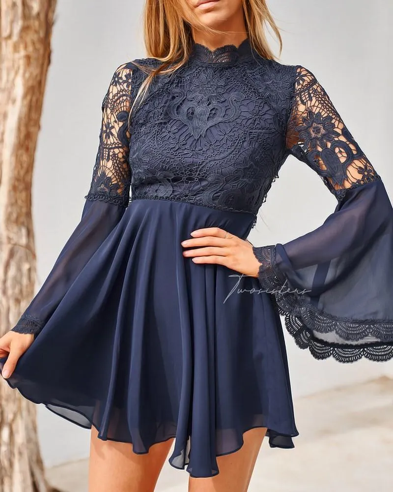 Navy Paige Dress