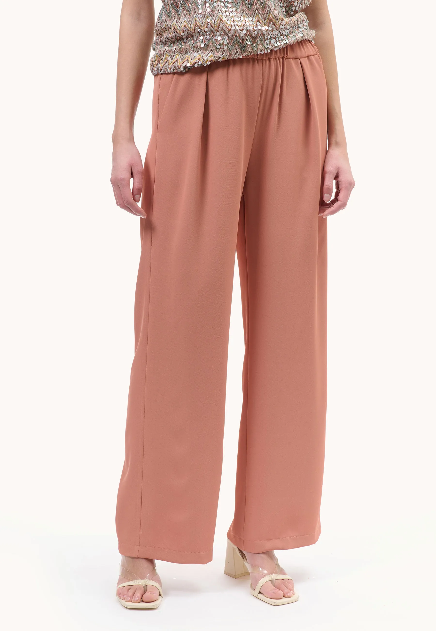 Pantalone ampio elastico in vita