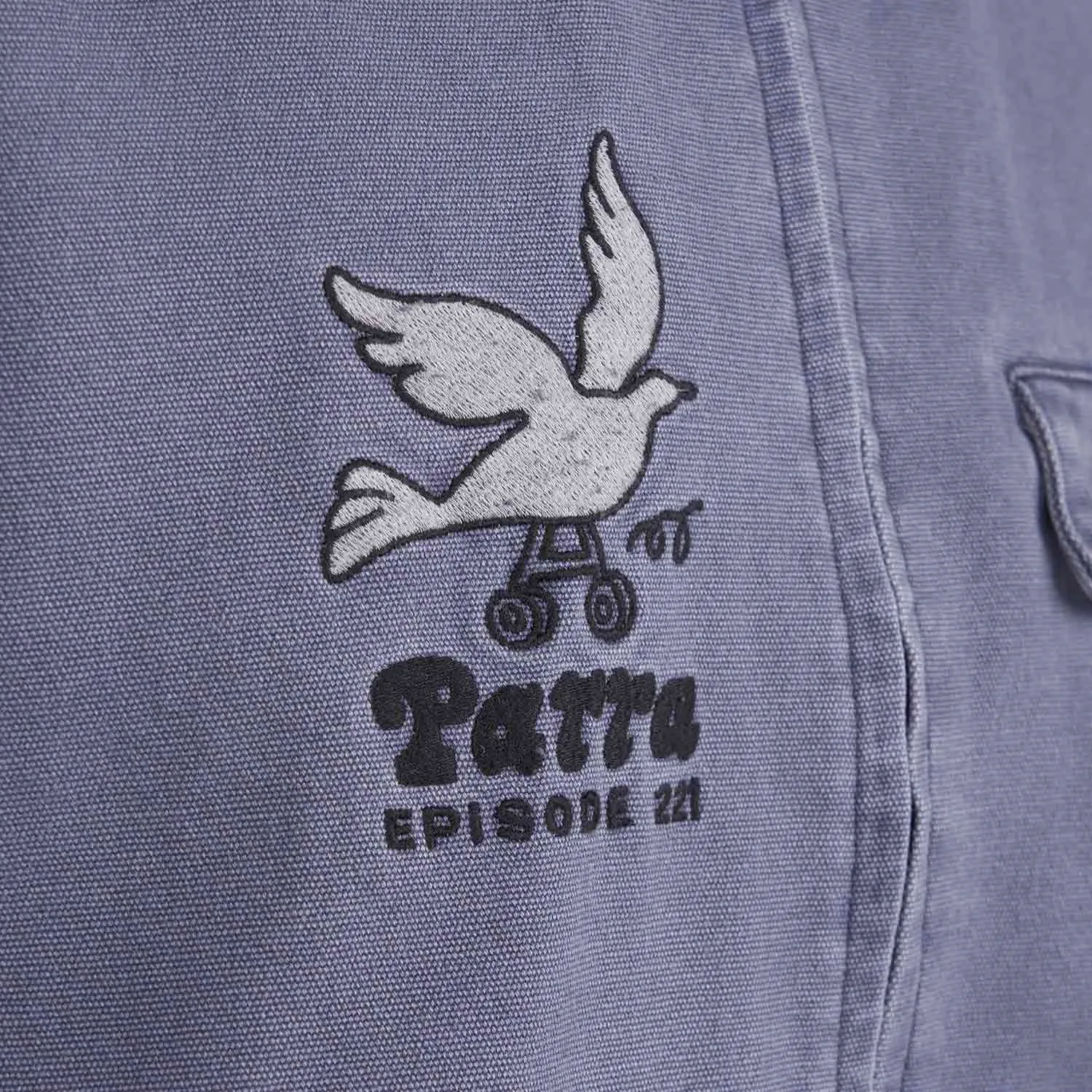 Parra Twilled Bird Wheel Jacket Grey