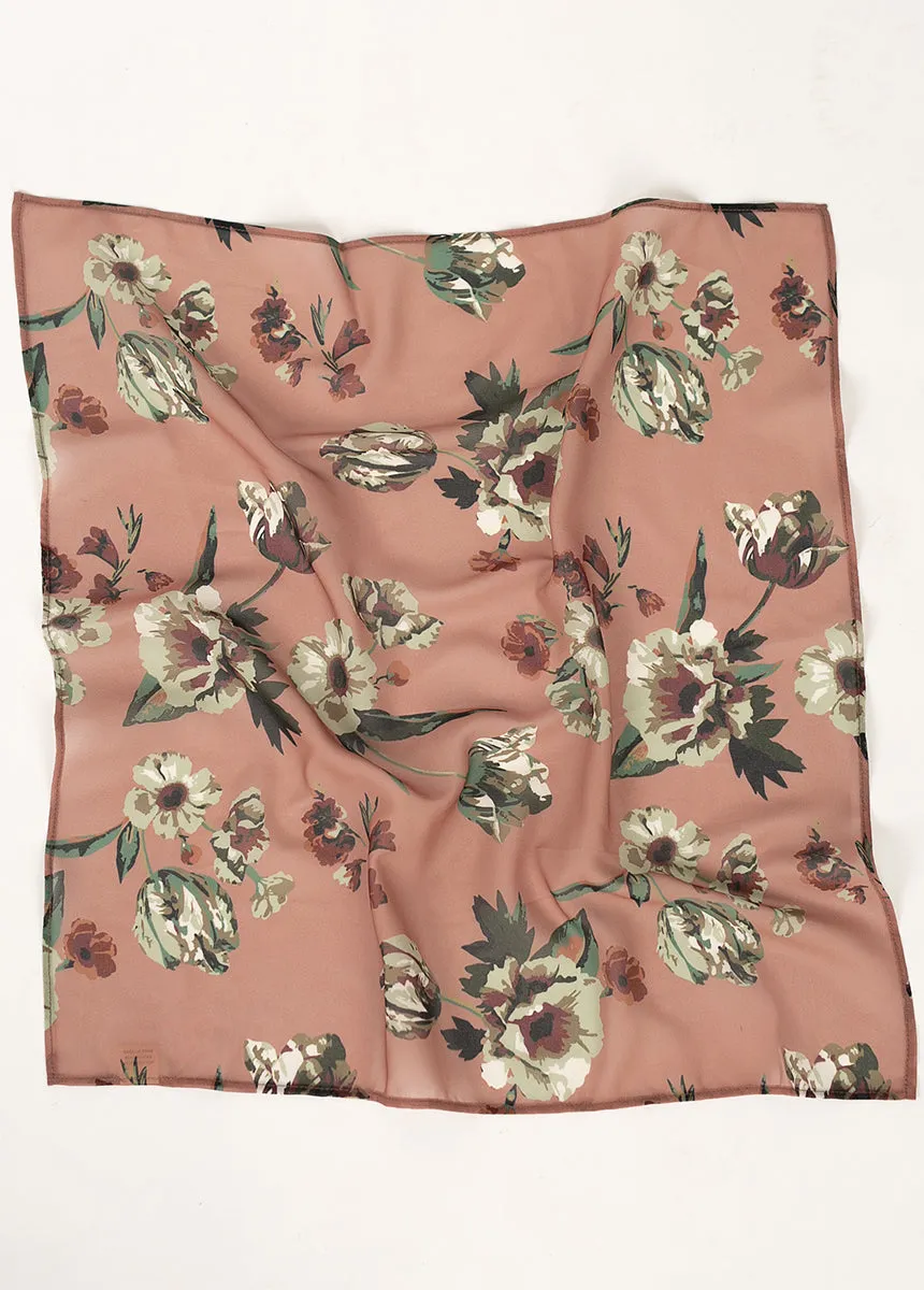 Pink Floral Chelsea Hair Scarf