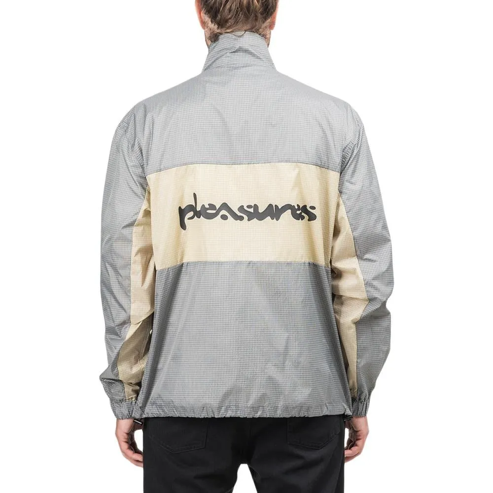 Pleasures Brick Tech Track Jacket Grey Beige