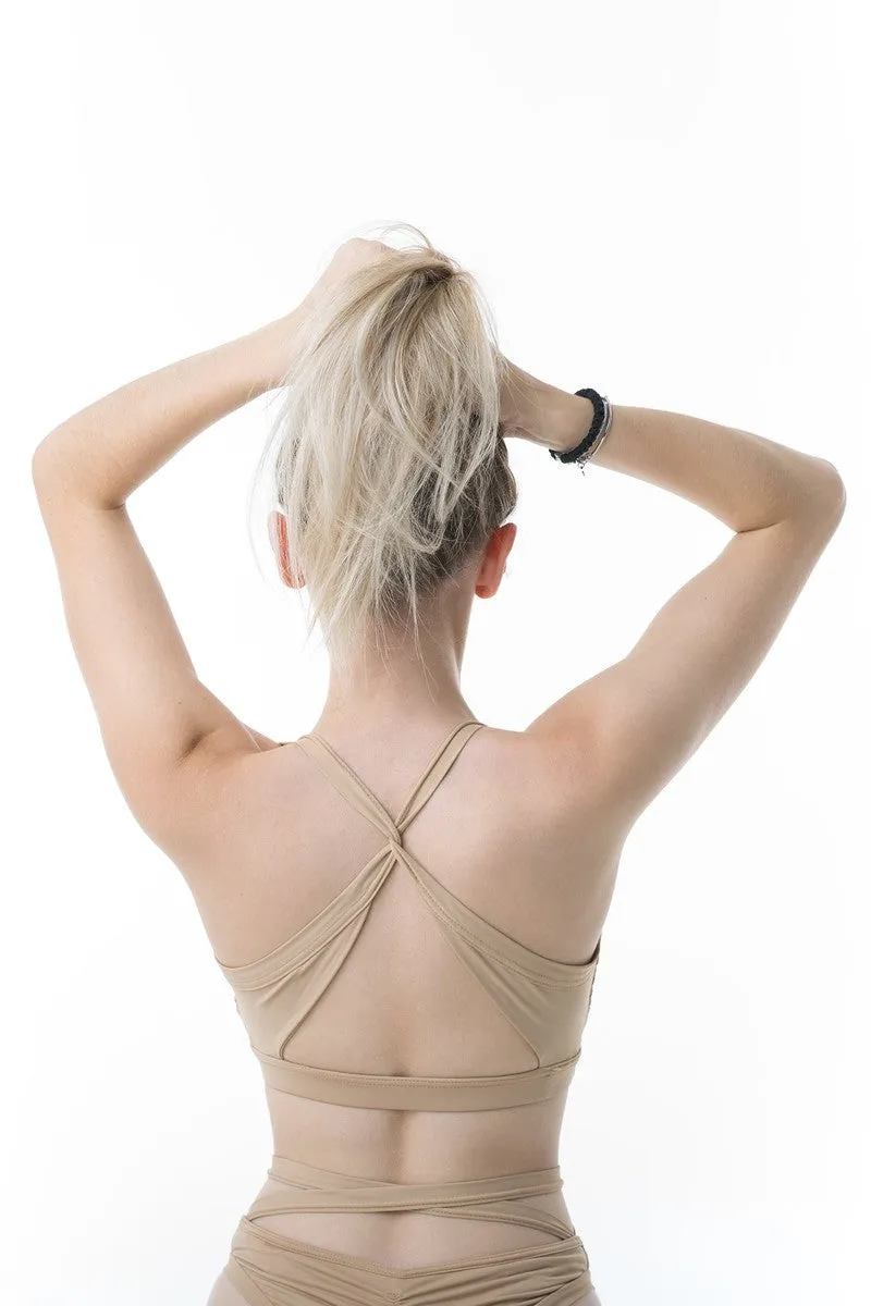 Poledancerka Wrap Top - Nude Pole Dance Top