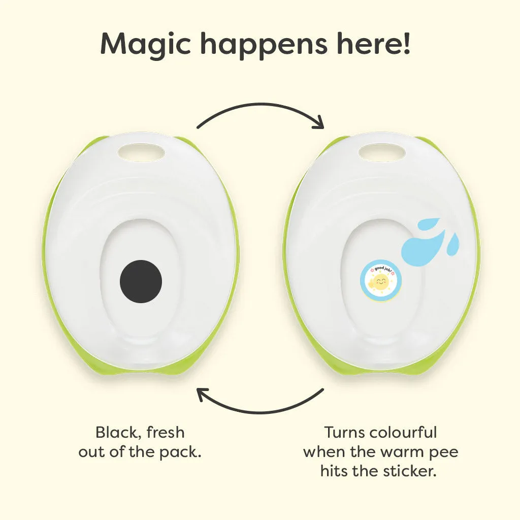 Potty Training Colour Changing Stickers - 6 pack