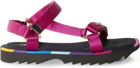 PUCCI Crush logo-plaque flat sandals Pink