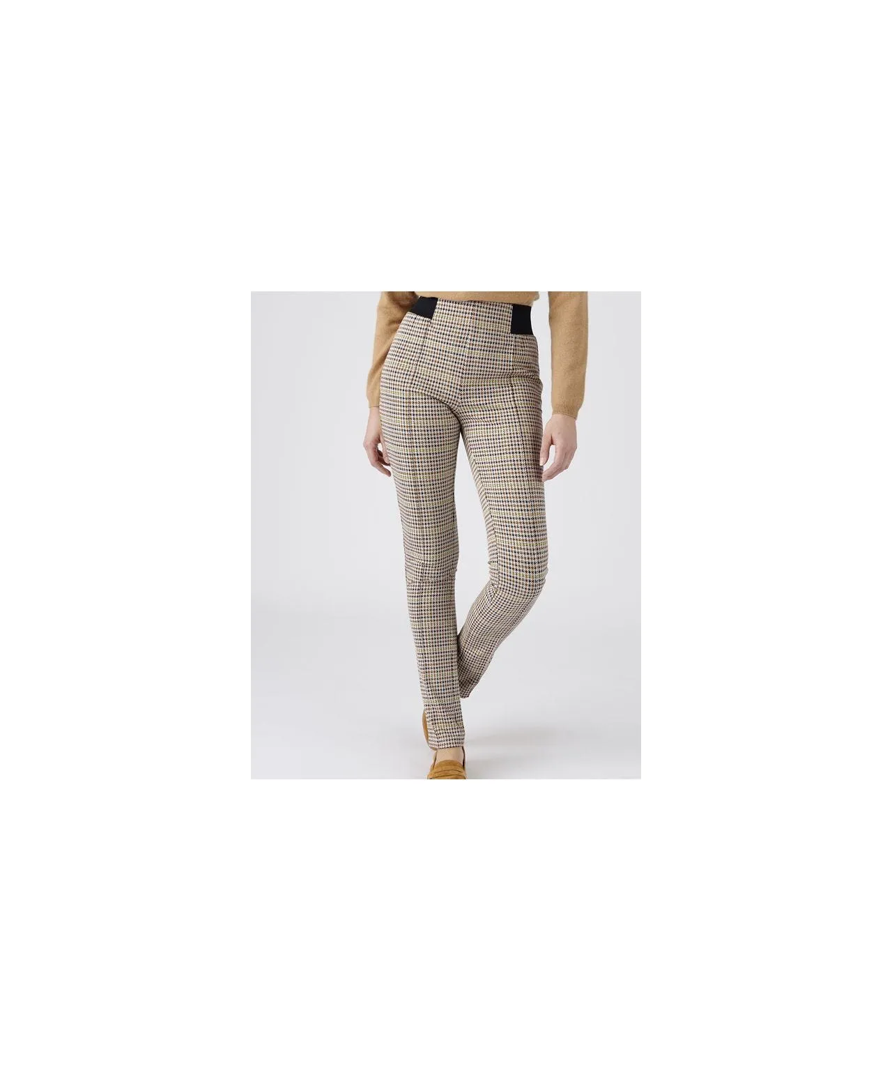 Knitted Trousers with Pull-on Design