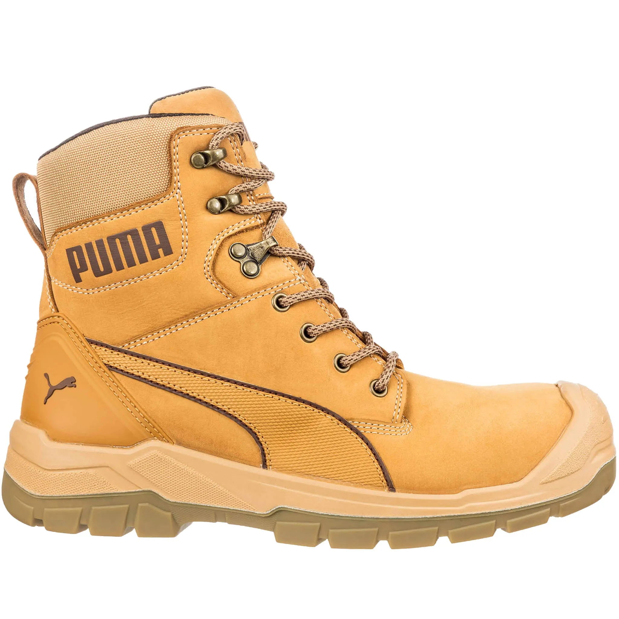 Puma Women's Work Boots - 630565 Conquest 7 Zip EH WP Wheat