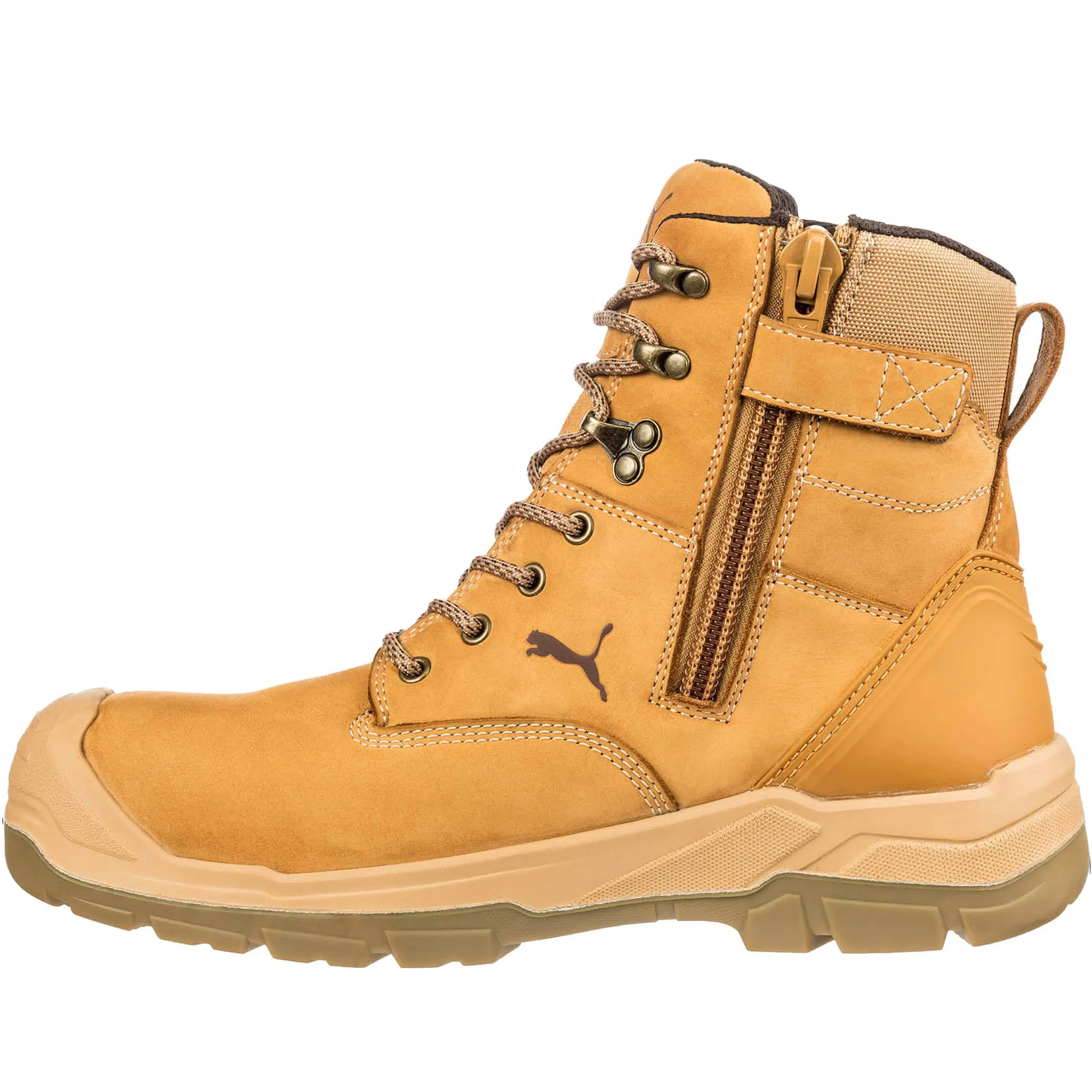 Puma Women's Work Boots - 630565 Conquest 7 Zip EH WP Wheat