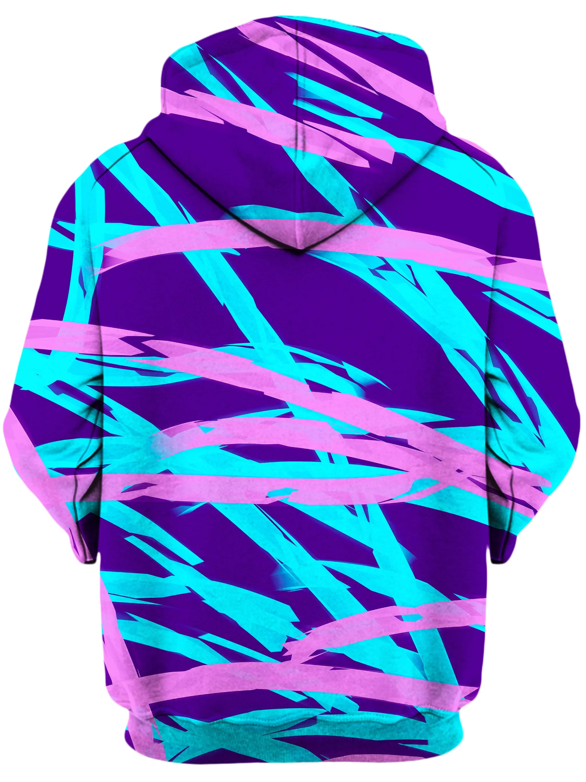 Unisex Purple Blue Rave Abstract Hoodie