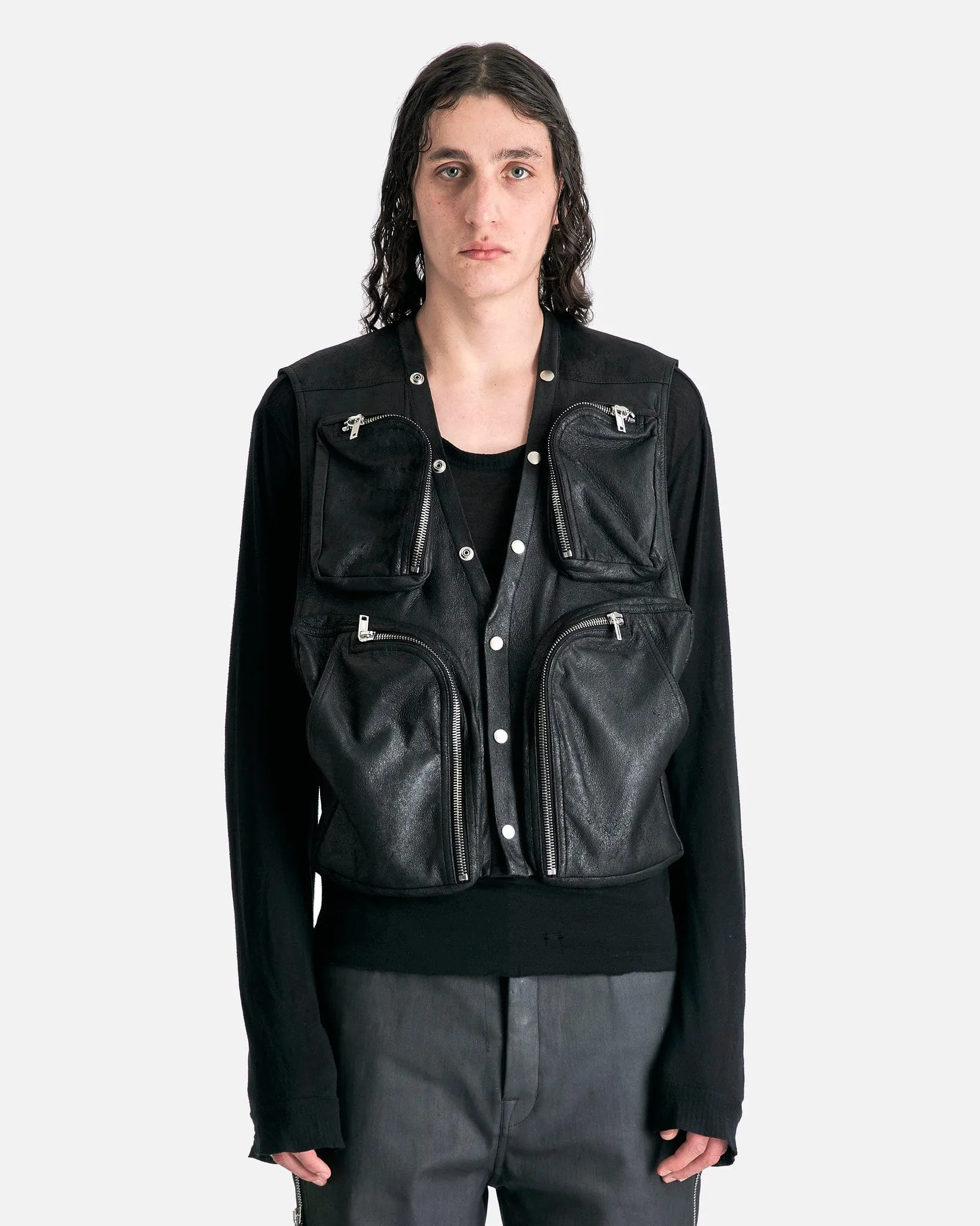 Rick Owens Cargo Vest in Black