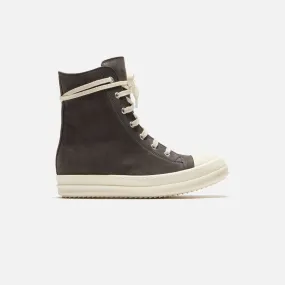 Rick Owens High Top Dark Dust Sneakers