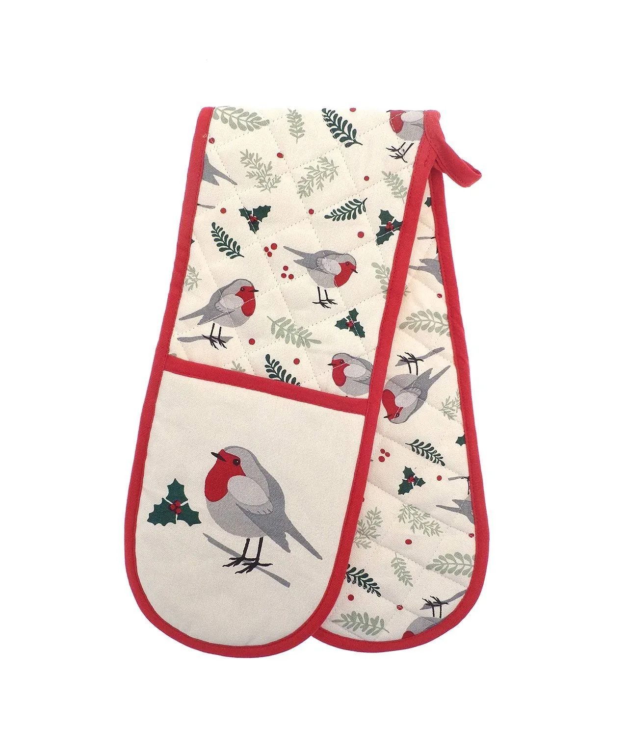 Oven Glove Robin and Tea Towel