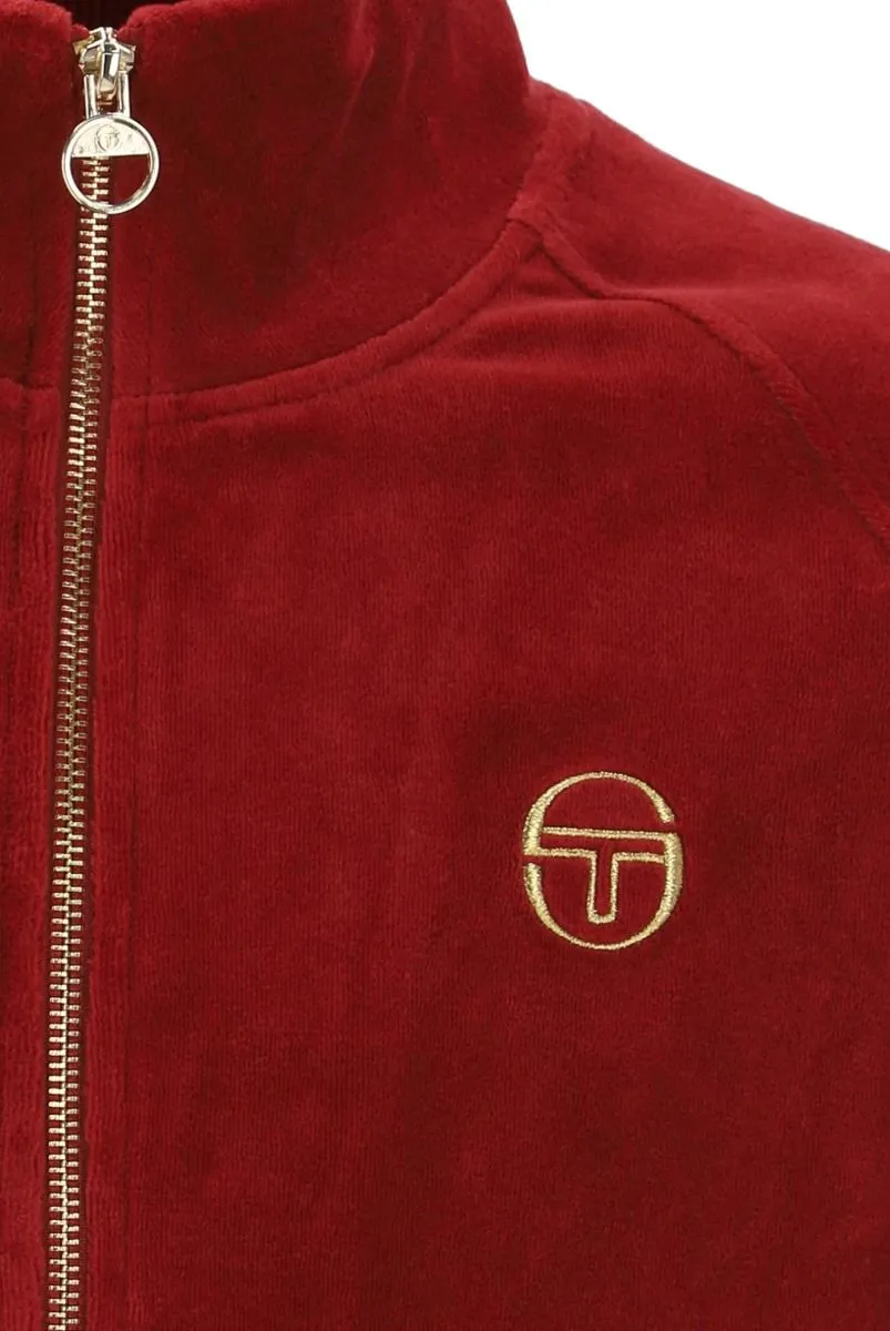 Sun Dried Tomato Sergio Tacchini Court Velour Track Jacket