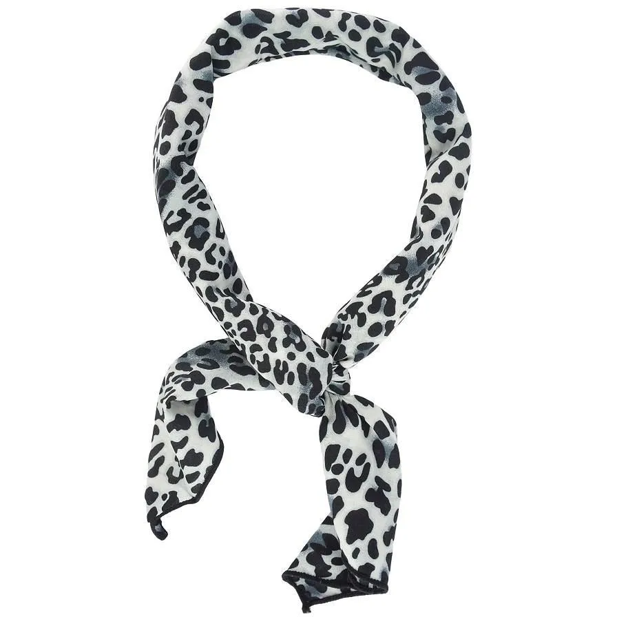 Sleek Patterned Headscarf