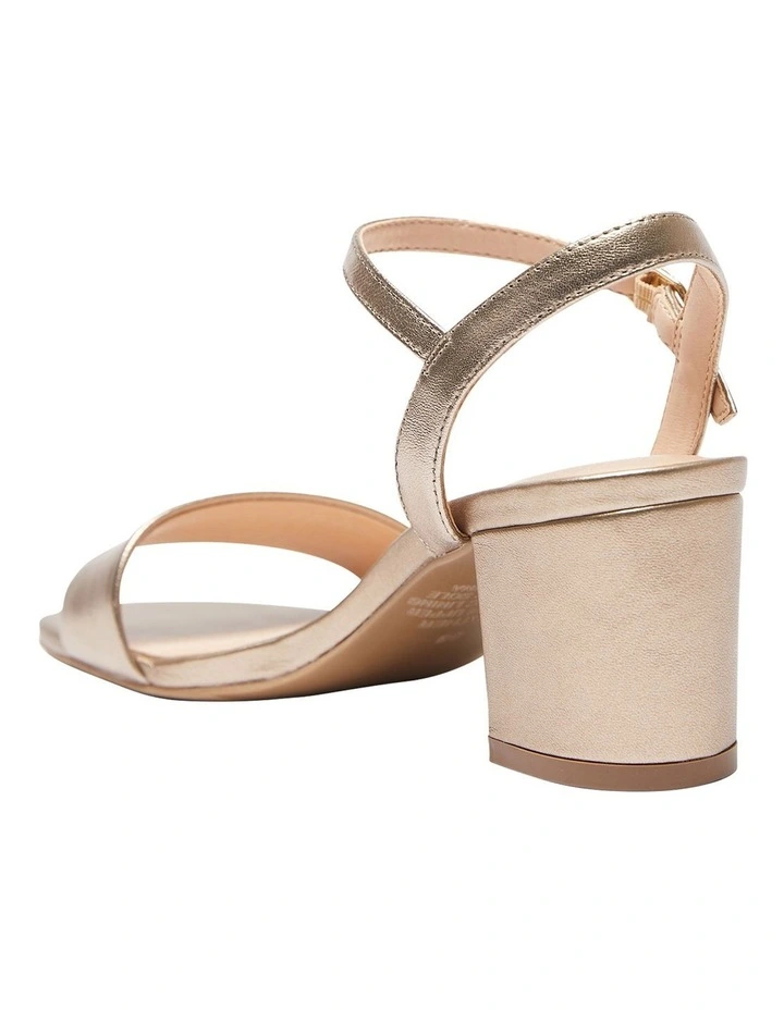 Soft Gold Metallic Leather Heather Sandals