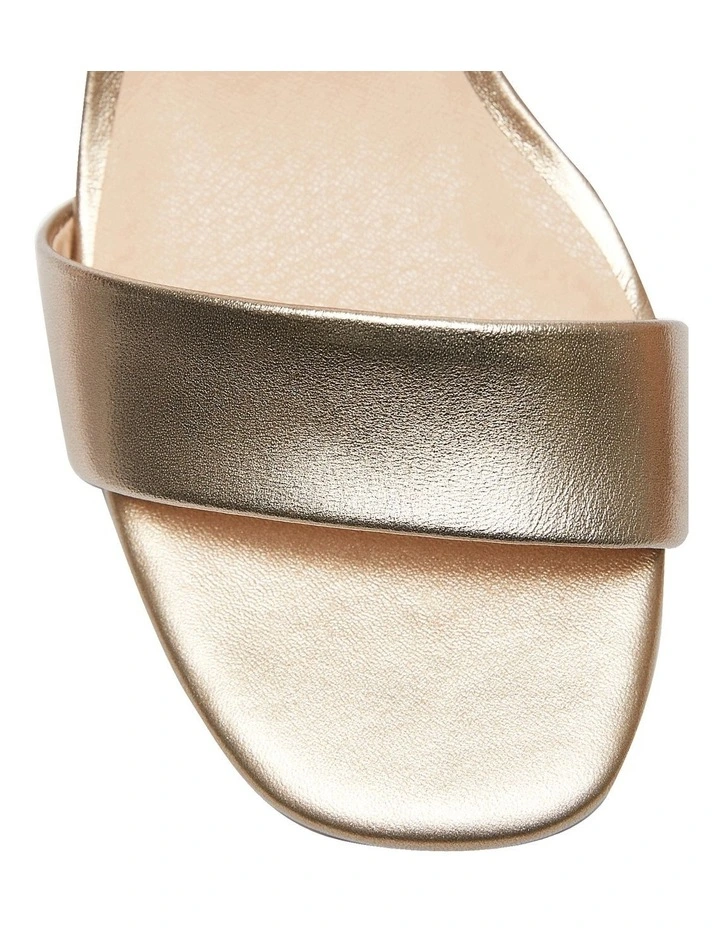 Soft Gold Metallic Leather Heather Sandals