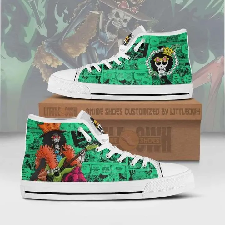 Soul King Brook Converse Snakers One Piece Anime