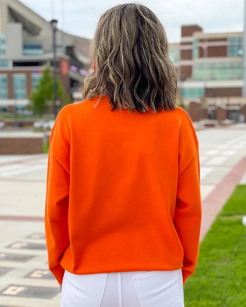 Sparkly script sports top