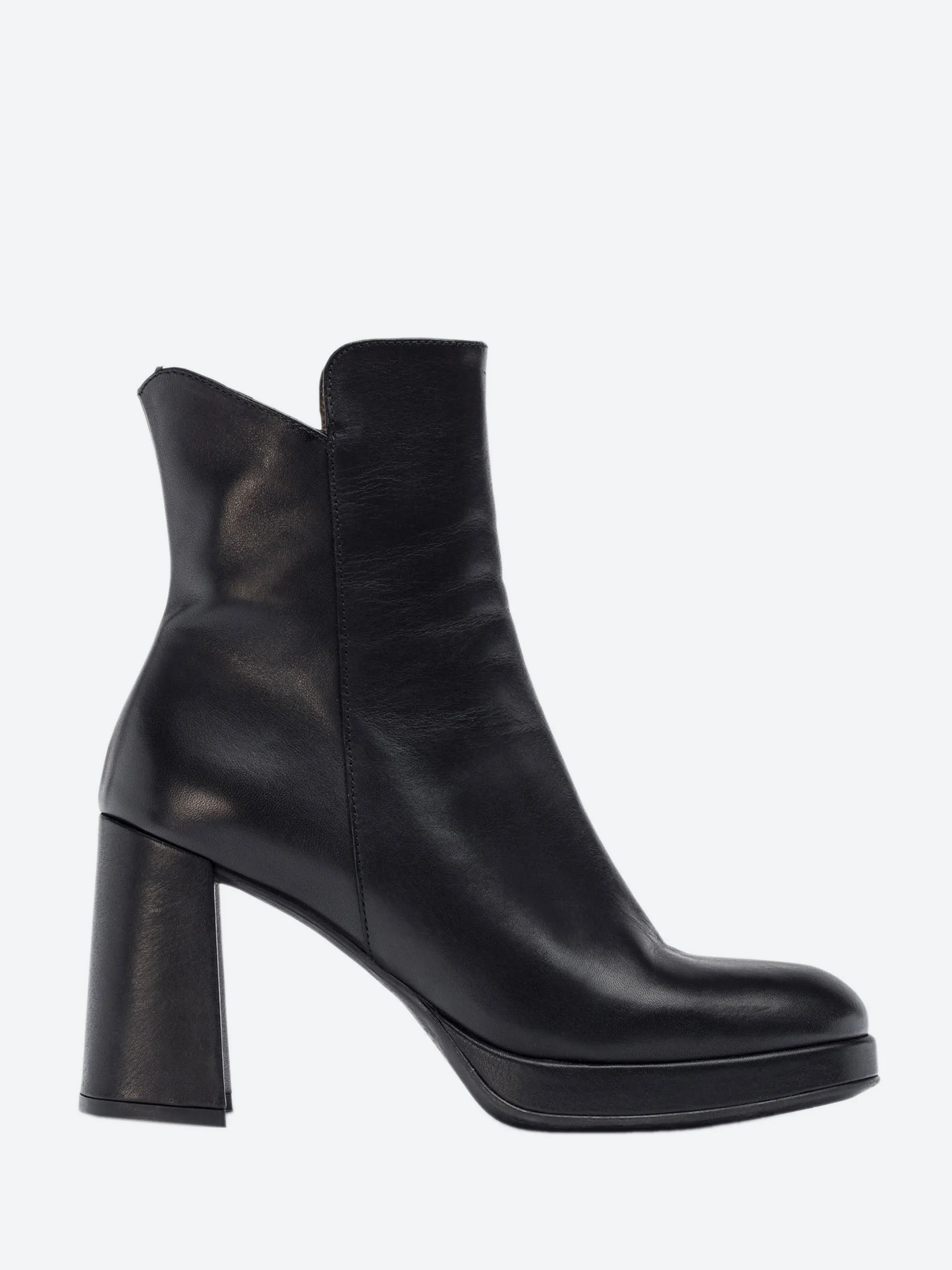 Platform Square-Toe Boot