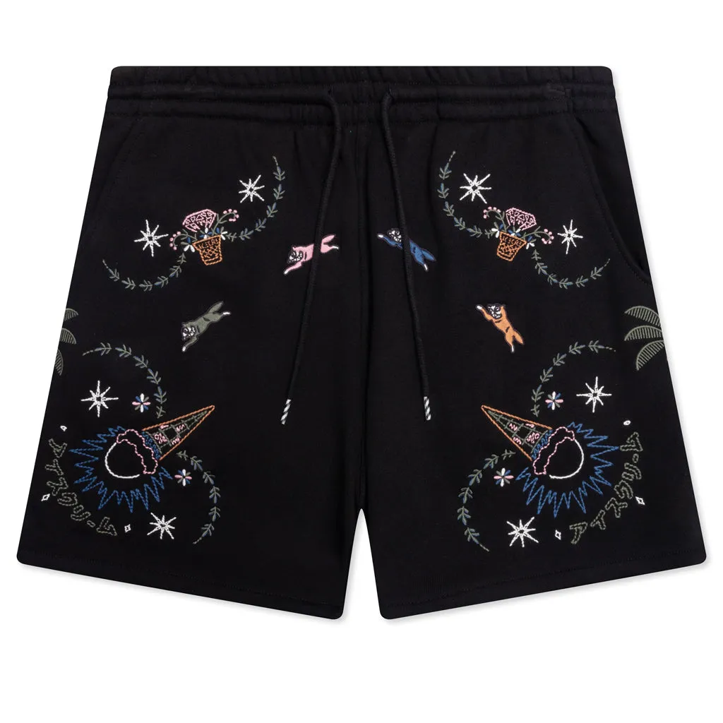 Starry Black Shorts