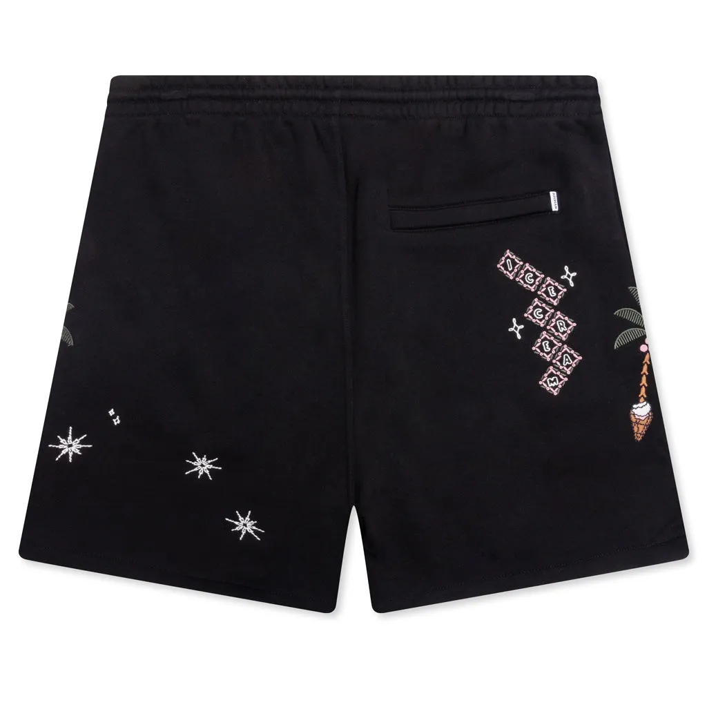 Starry Black Shorts