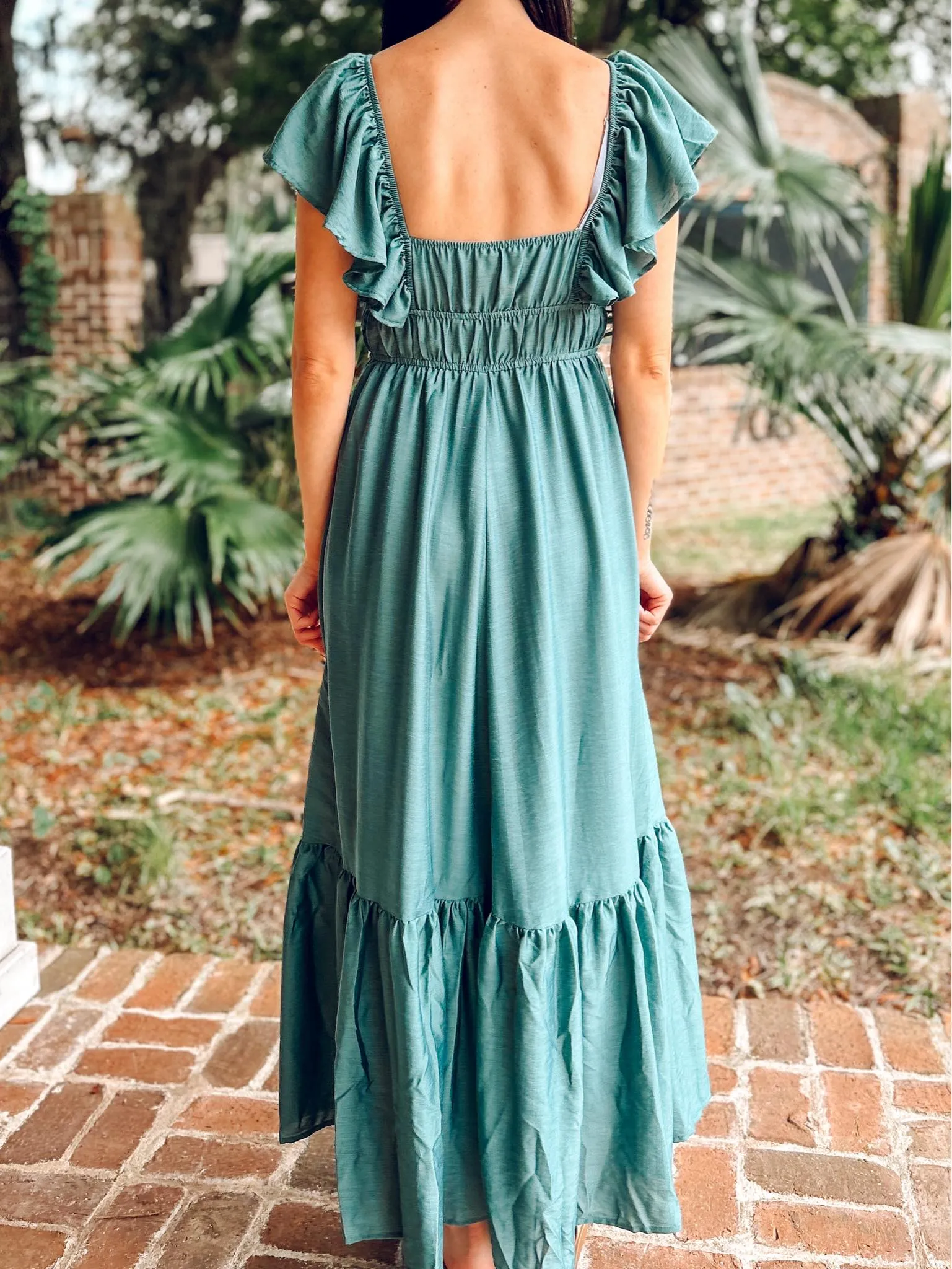 Stay Sweetheart Maxi Dress Teal