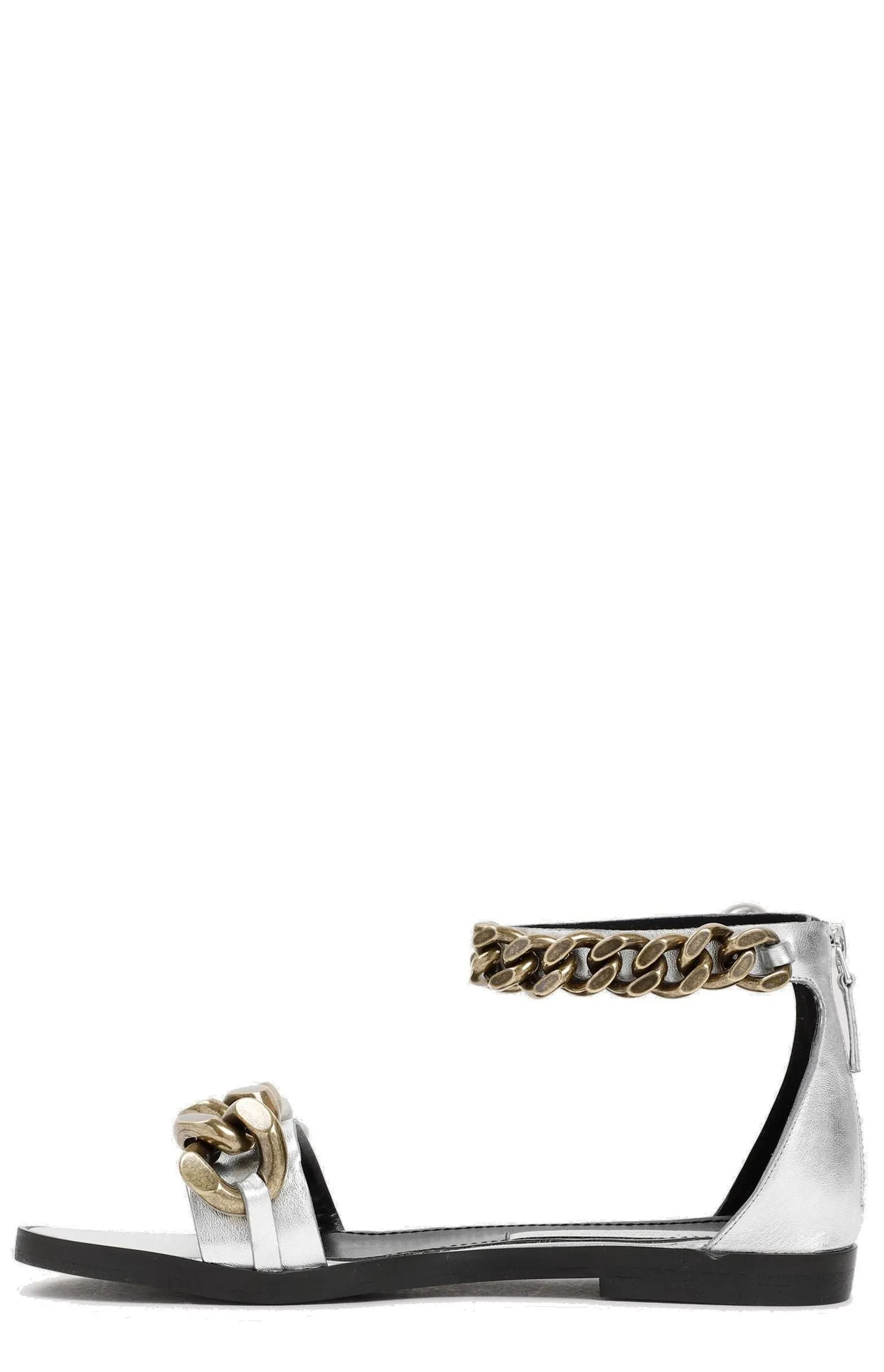 Stella McCartney Open Toe Sandals with Chain-Link Detail