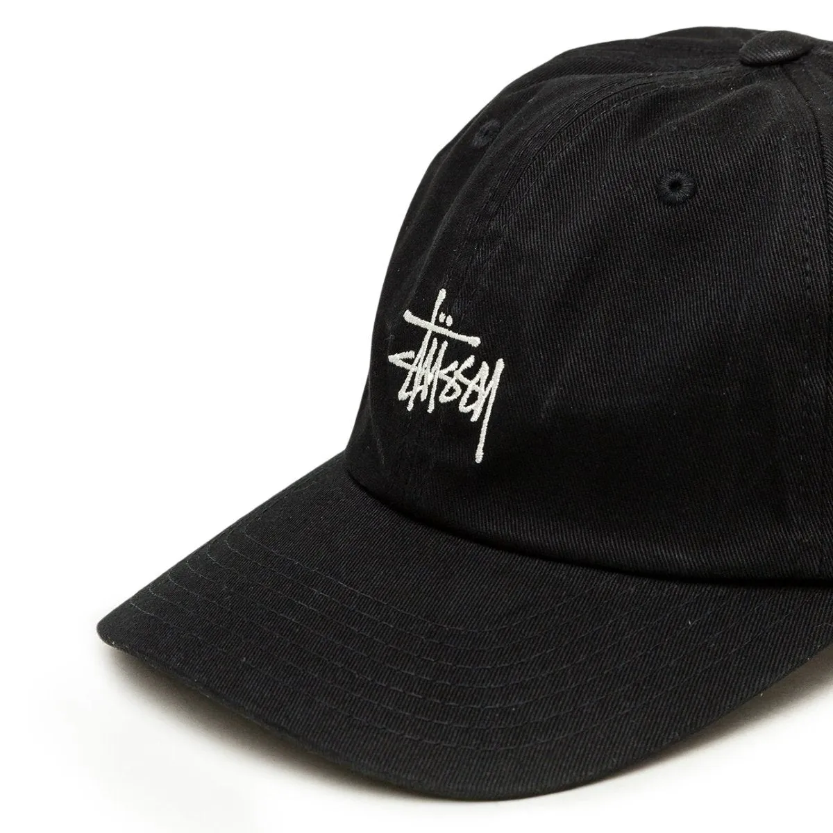 Stussy Stock Low Pro Cap in Black