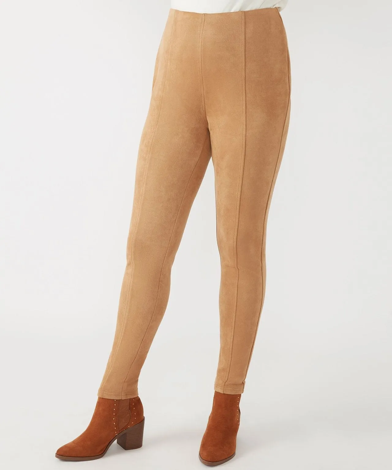 Suede Tummy Tuck Leggings