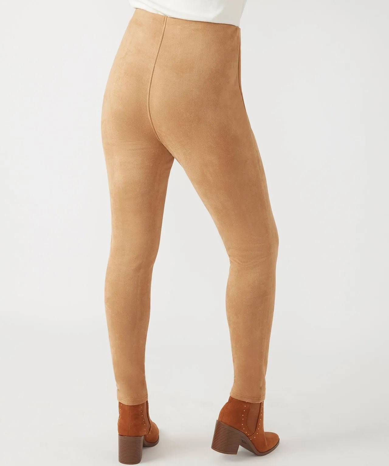 Suede Tummy Tuck Leggings