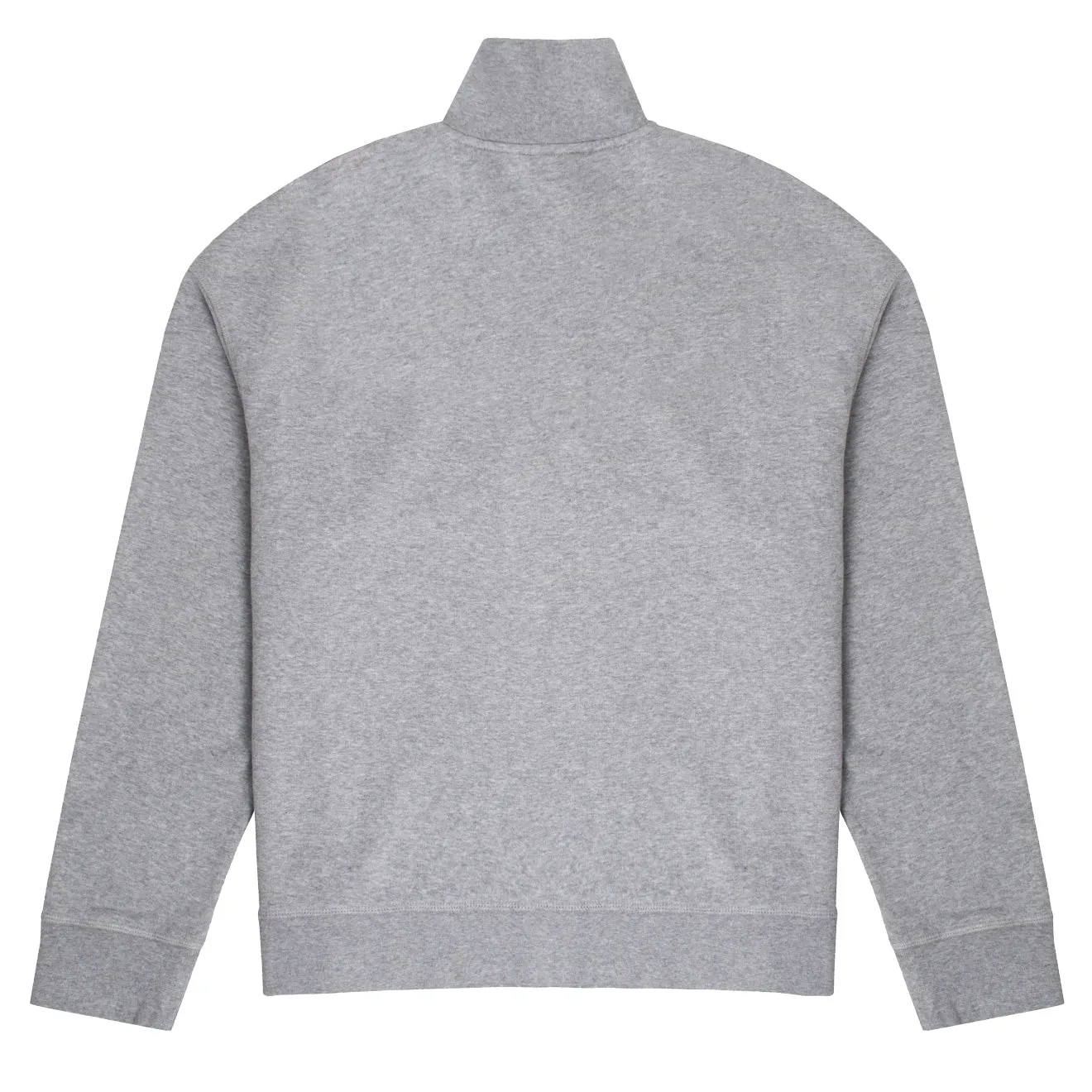 Women's Half Zip Grey Sweatshirt - Sunspel