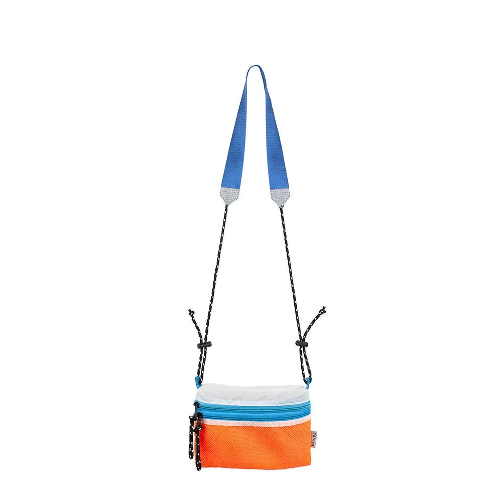 Taikan Orange White Teal Sacoche Small Bag