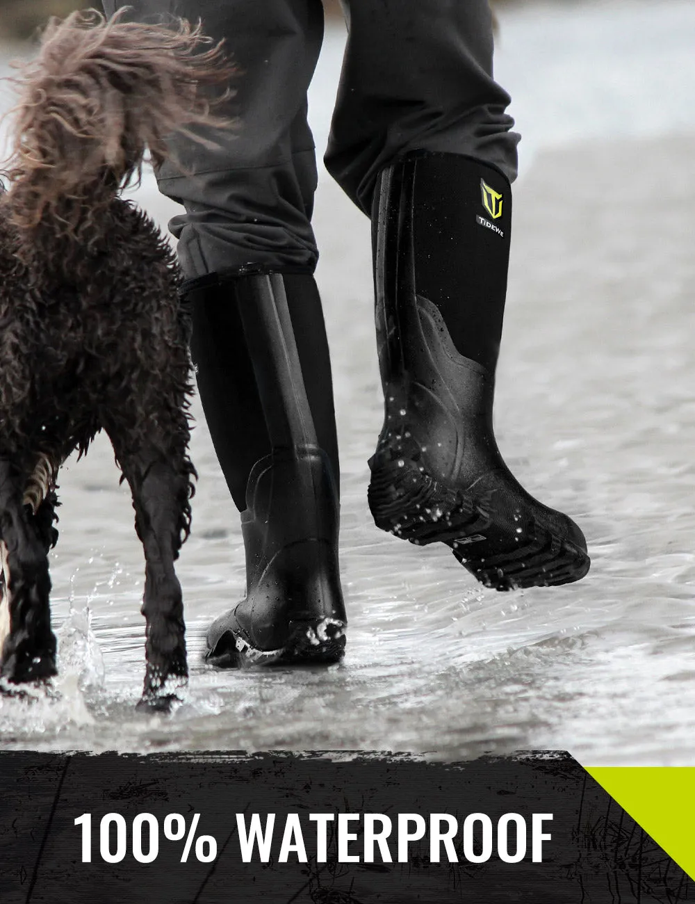 TideWe Rubber Boots with Steel Shank