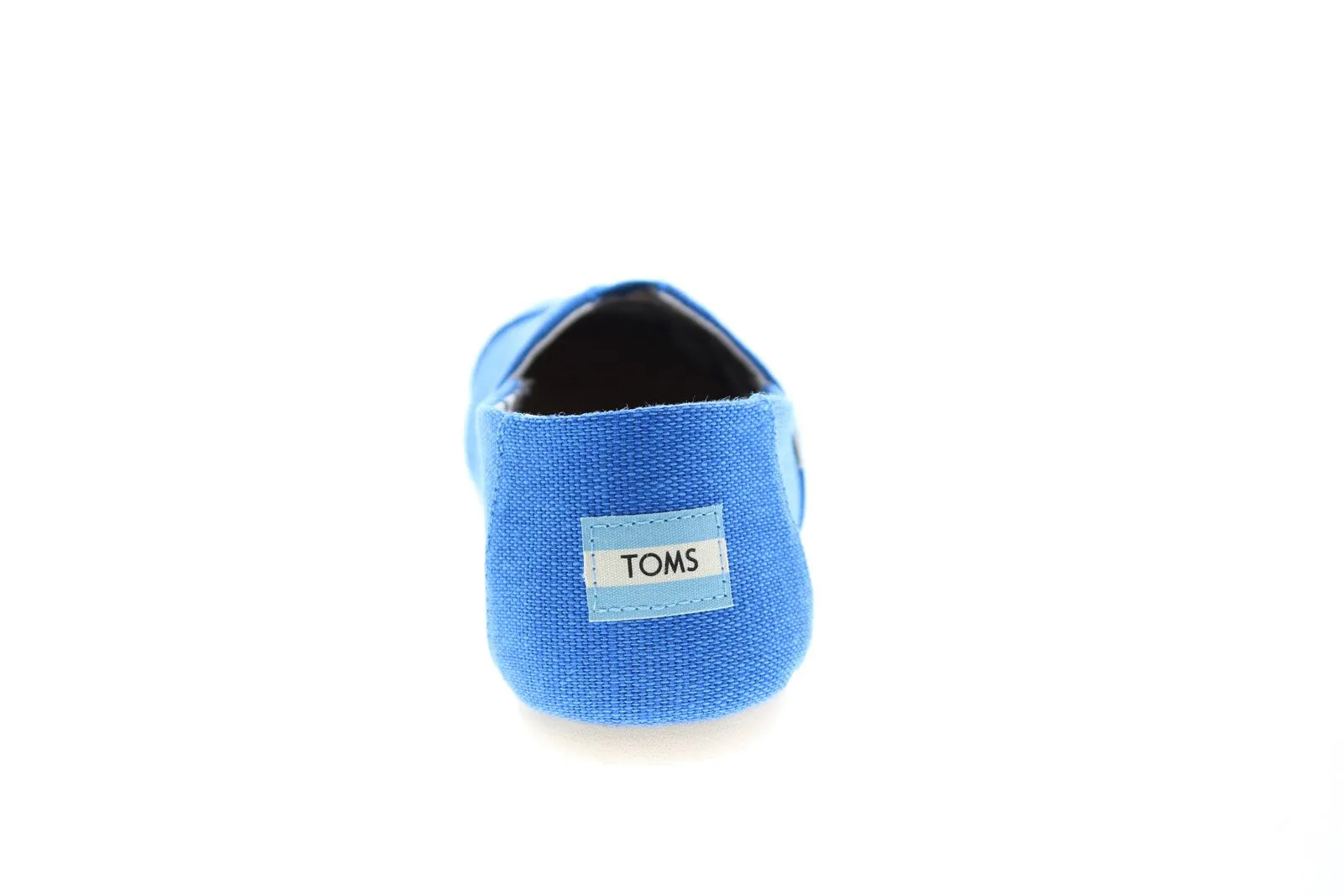 Toms Classic 10013507 Womens Blue Canvas Slip On Lifestyle Sneakers Shoes