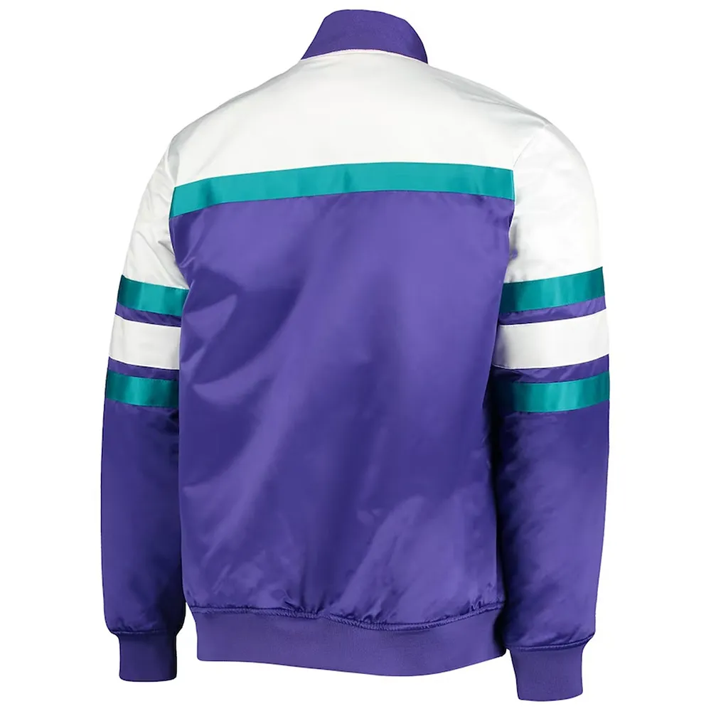 Utah Jazz Purple/White Satin Jacket