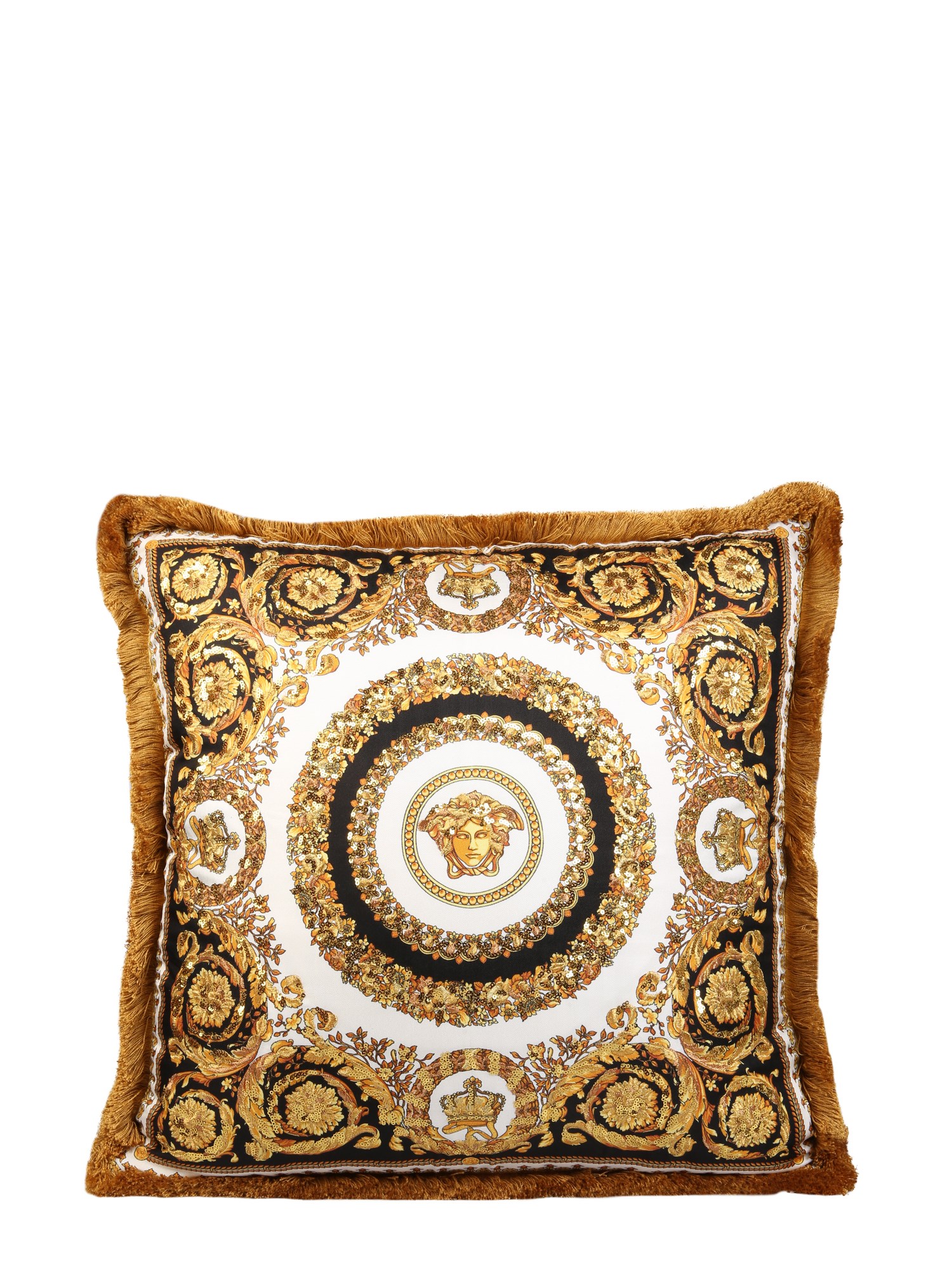 VERSACE    CRETE DE FLEUR SILK CUSHION