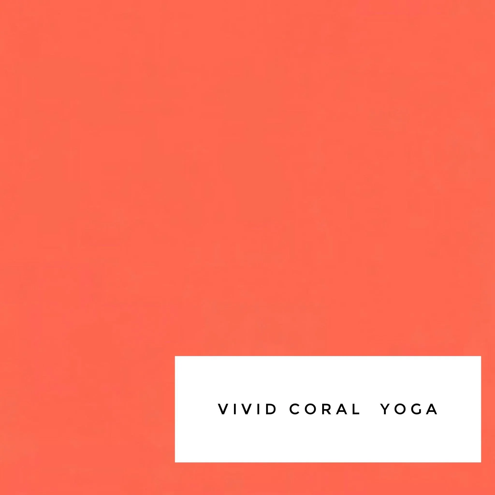 Vibrant Coral Yoga - Mini Movement Leggings