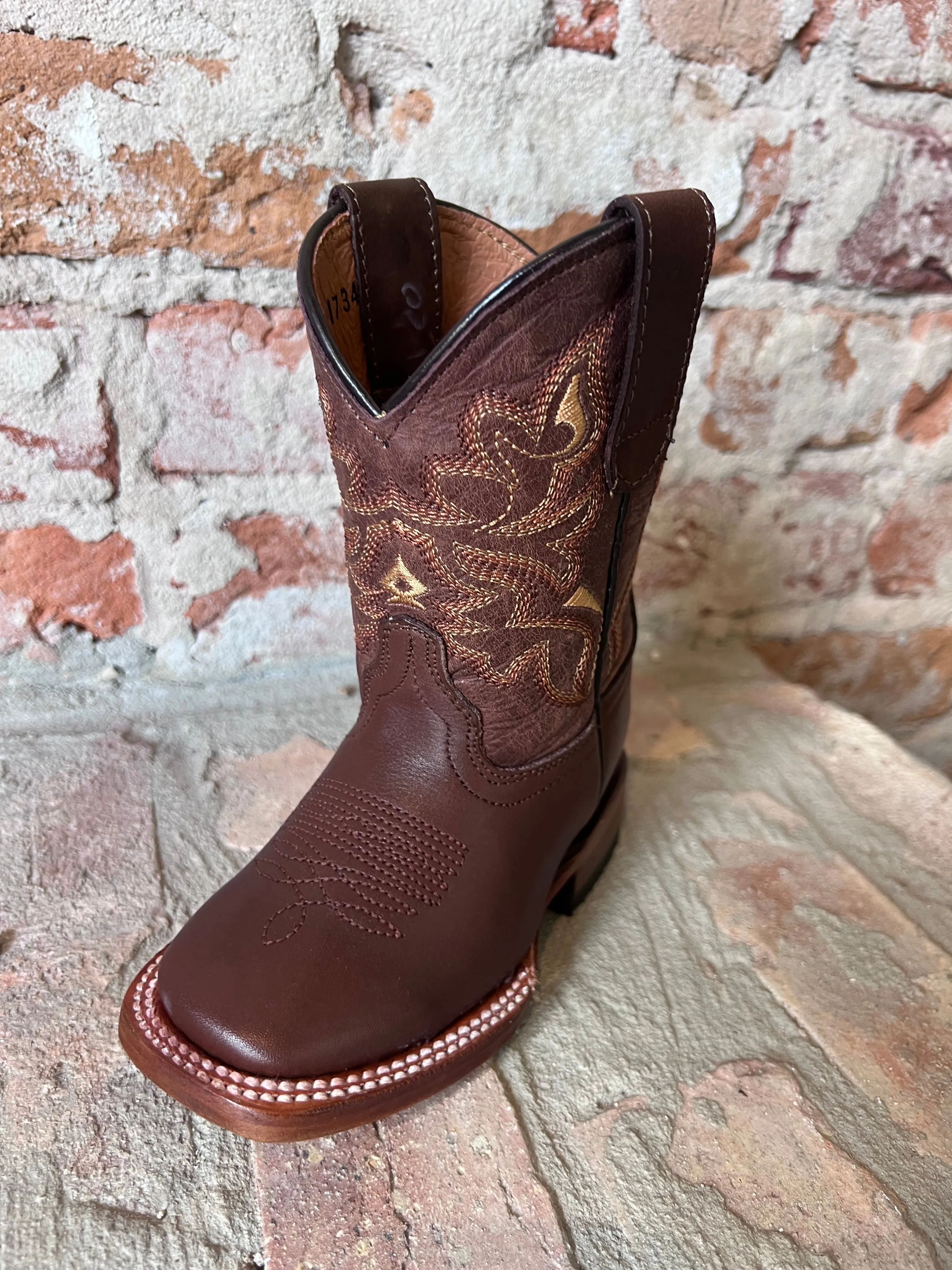 Vintage Brown Kids Boot