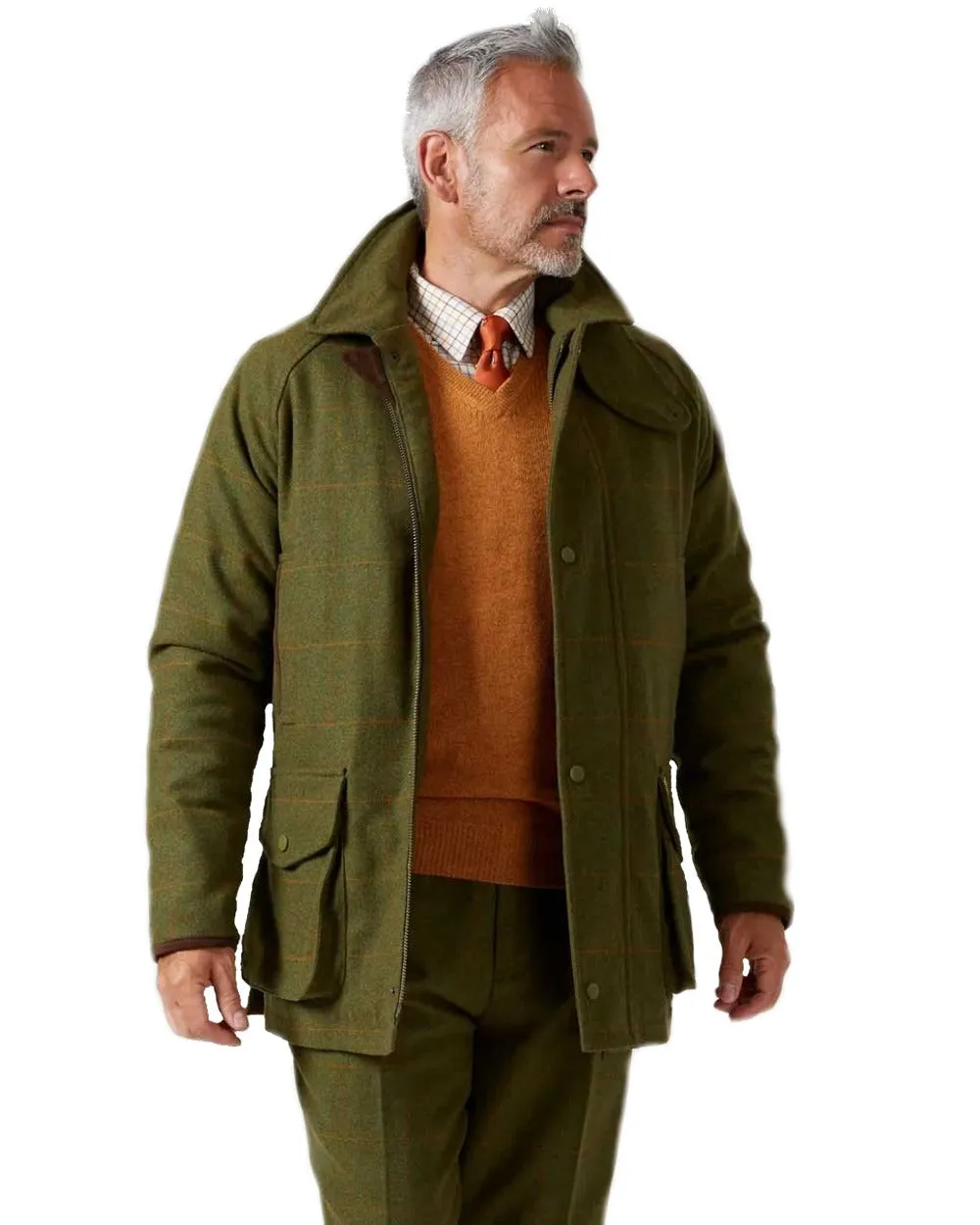 Waterproof Tweed Coat by Alan Paine Combrook