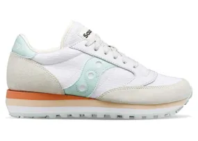 Women's Saucony Jazz Triple Glitter White|LightBlue