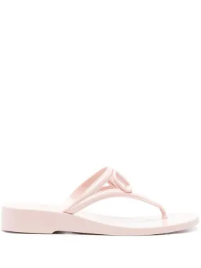 Light Pink Women's VLogo Signature Slip-On Flip Flops Shoes