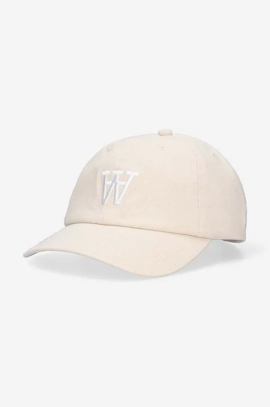 Wood Wood white cotton baseball cap Eli AA